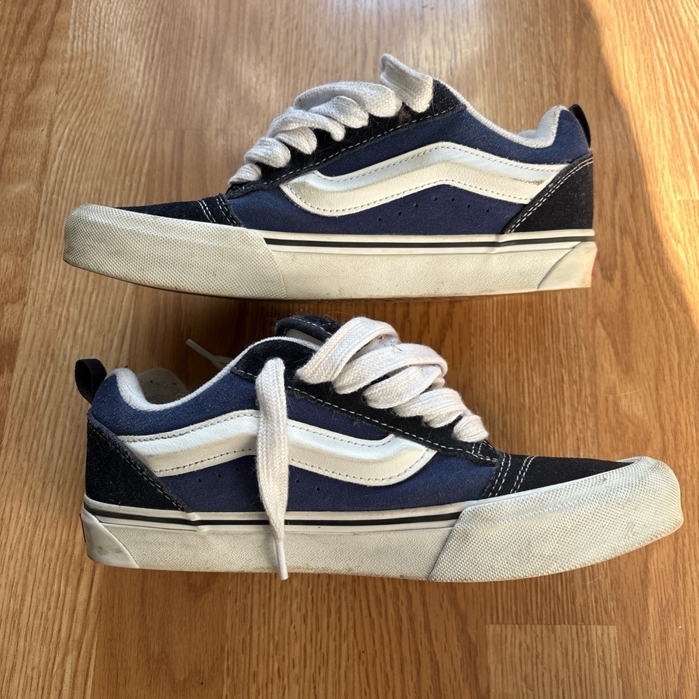 Vans Kids Navy and White Sneakers